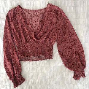 Medium SHEIN crop top with long sleeves